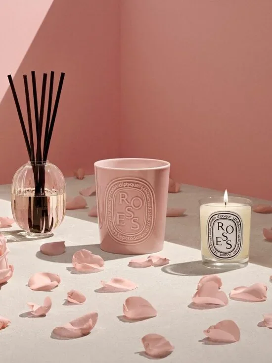 Diptyque Roses Scented Candle,Rose Floral Fresh,Travel Size 35g,1.23oz-BOXED-NEW - Picture 4 of 13